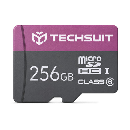 Scheda di memoria microSDXC Techsuit THCM27, 256Gb, Classe 6, con adattatore