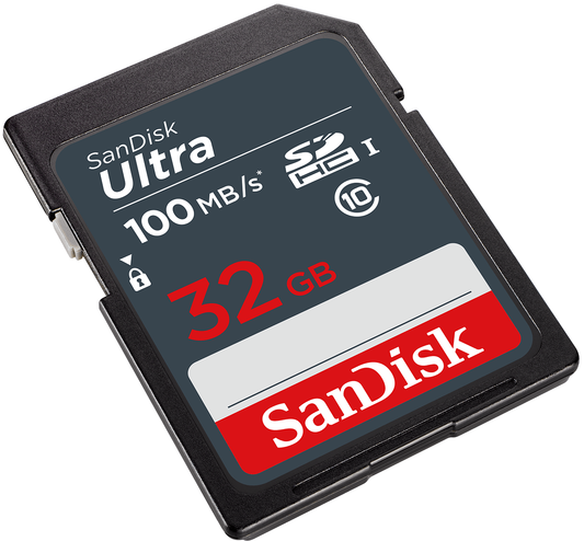 Scheda di Memoria SDHC SanDisk Ultra, 32Gb, Classe 10 SDSDUNR-032G-GN3IN