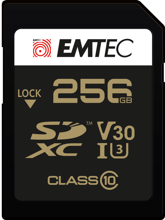 Scheda di Memoria SDXC Emtec SpeedIn Pro, 256Gb, Classe 10 / UHS-1 U3 ECMSD256GXC10SP