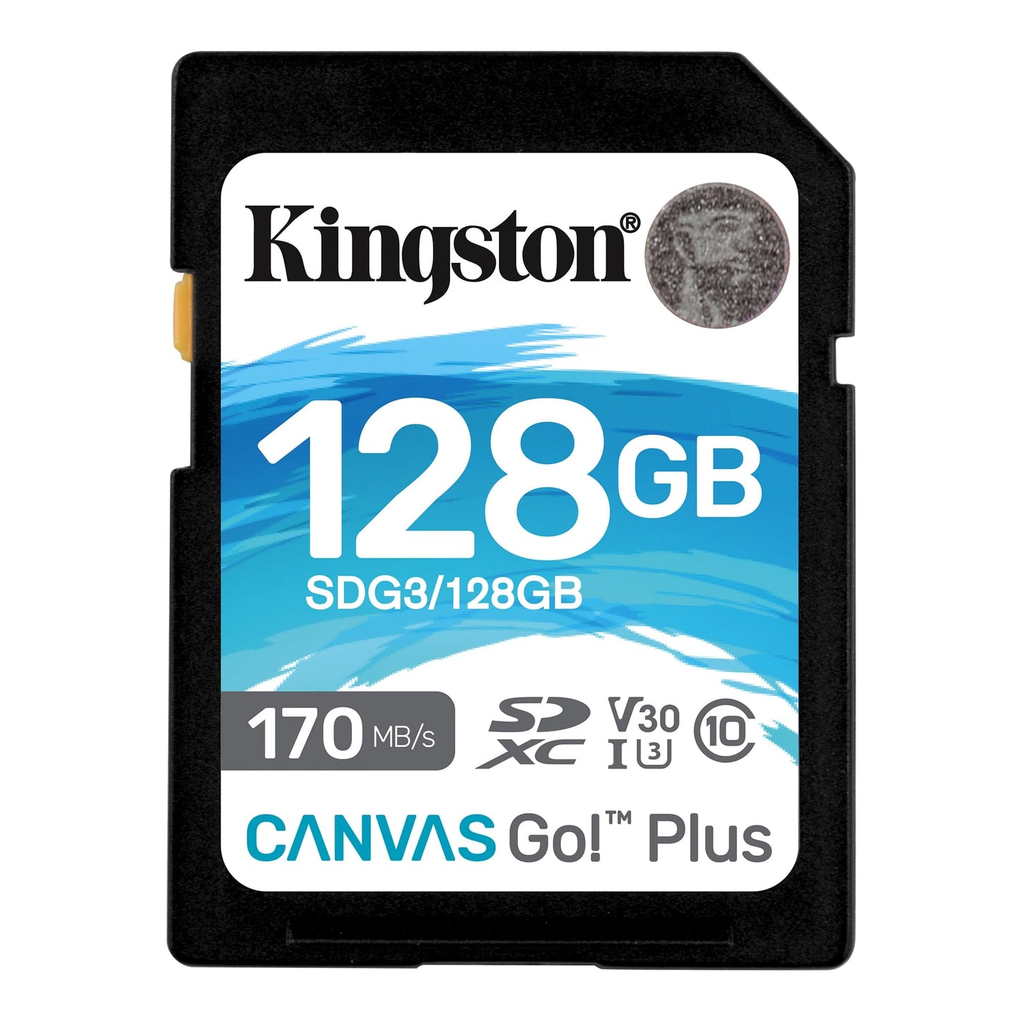 Scheda di memoria SDXC Kingston Canvas Go Plus, 128 Gb, Classe 10 / UHS-1 U3 SDG3/128GB