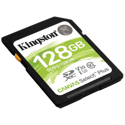 Scheda di memoria SDXC Kingston Canvas Select Plus, 128 Gb, Classe 10 / UHS-1 U1 SDS2/128GB-SD 