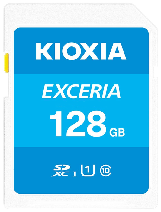 Scheda di Memoria SDXC KIOXIA Exceria, 128Gb, Classe 10 / UHS-1 U1