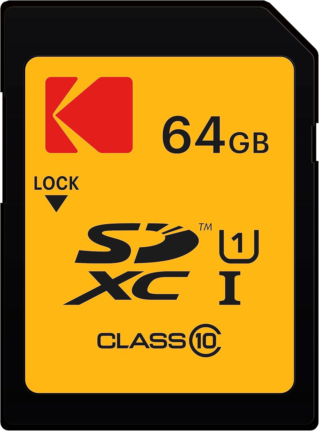 Scheda di Memoria SDXC Kodak, 64Gb, Classe 10 / UHS-1 U1 EKMSD64GXC10K