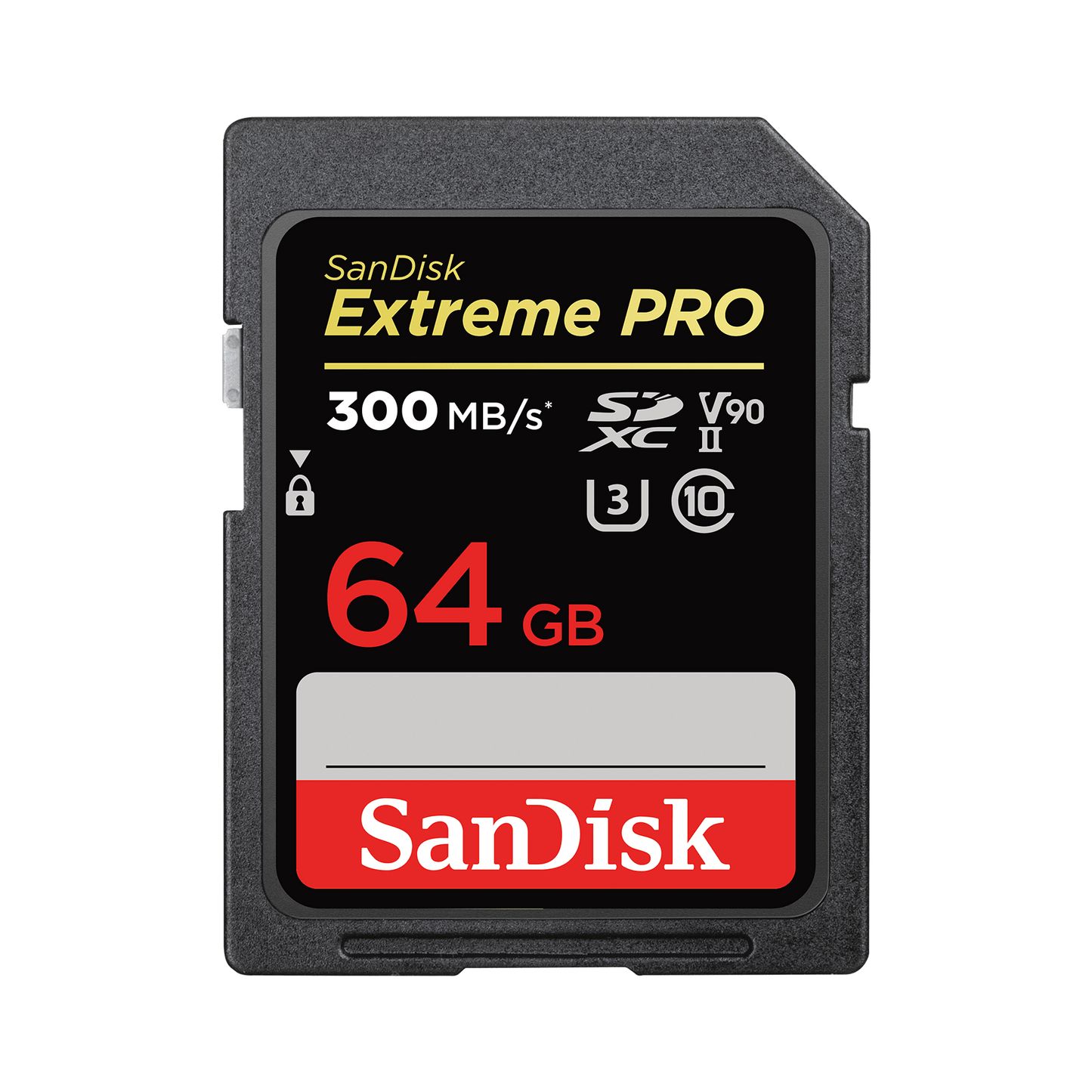Scheda di Memoria SDXC SanDisk Extreme Pro, 64Gb, Classe 10 / UHS-1 U3 SDSDXXU-064G-GN4IN