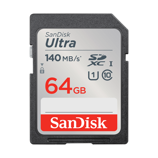 Scheda di Memoria SDXC SanDisk Ultra, 64Gb, Classe 10 / UHS-1 U1 SDSDUNB-064G-GN6IN