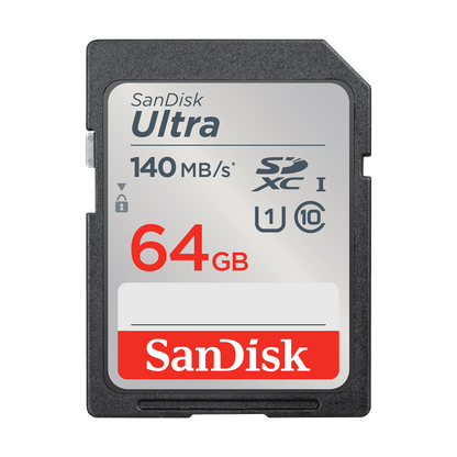 Scheda di Memoria SDXC SanDisk Ultra, 64Gb, Classe 10 / UHS-1 U1 SDSDUNB-064G-GN6IN