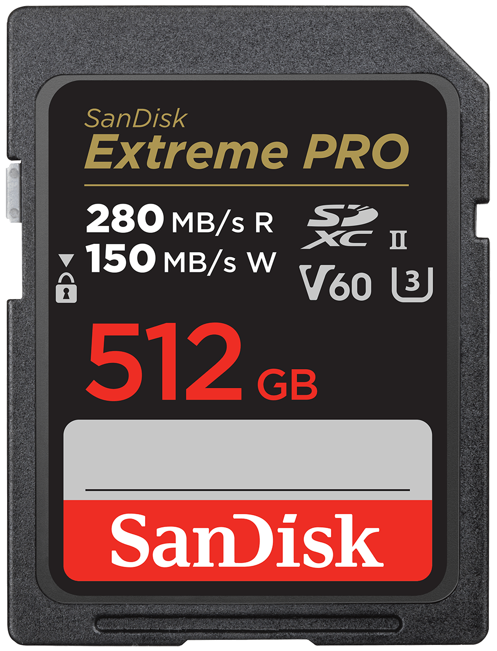 Scheda di memoria SDXC SanDisk Extreme Pro, 512Gb, Classe 10 / UHS-2 U3 SDSDXEP-512G-GN4IN