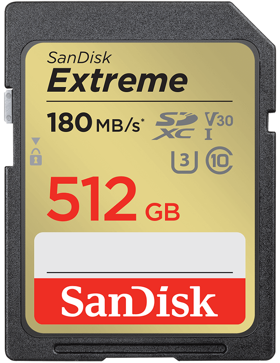 Scheda di memoria SDXC SanDisk Extreme, 512Gb, Classe 10 / UHS-1 U3 SDSDXVV-512G-GNCIN