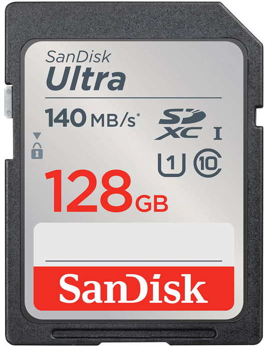 Scheda di memoria SDXC SanDisk Ultra, 128Gb, Classe 10 / UHS-1 U1 SDSDUNB-128G-GN6IN
