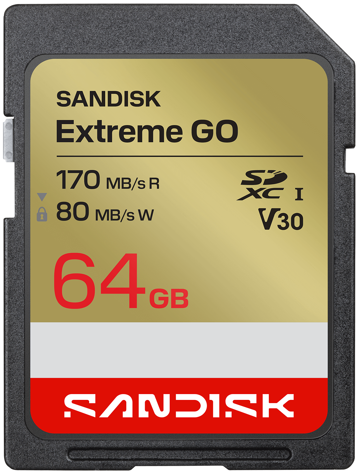Scheda di memoria SDXC SanDisk Extreme Go, 64Gb, Classe 10 / UHS-1 U1 SDSDXGN-064G-GNCIN