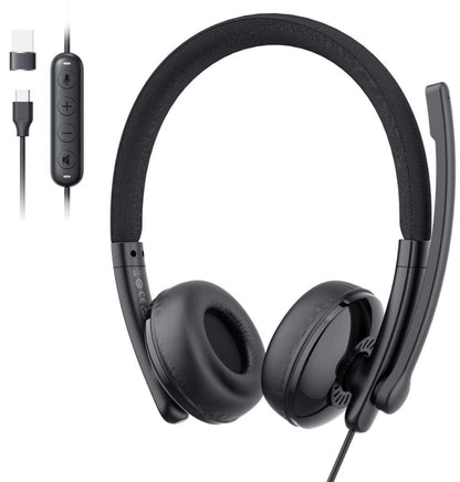 Cuffia Call Center USB-C / USB-A EMEET GeniusCall HS50, Nera