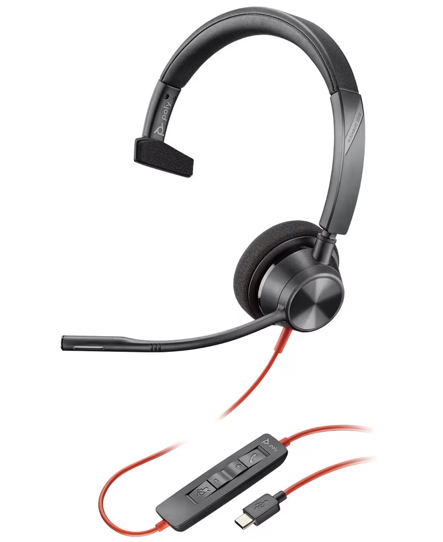 Cuffia Call Center USB-C HP Poly Blackwire C3310, Nera 8X215AA
