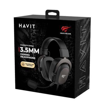 Cuffie Gaming 3.5mm HAVIT H2002E Pro, 2m, Nere