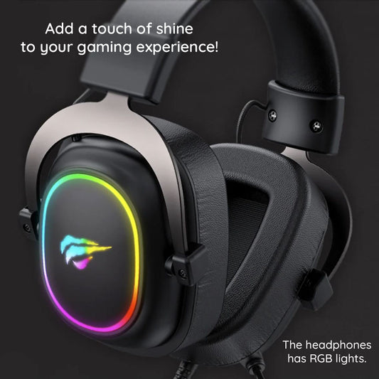 Cuffie Gaming 3.5mm HAVIT H2002P, 2m, Nere