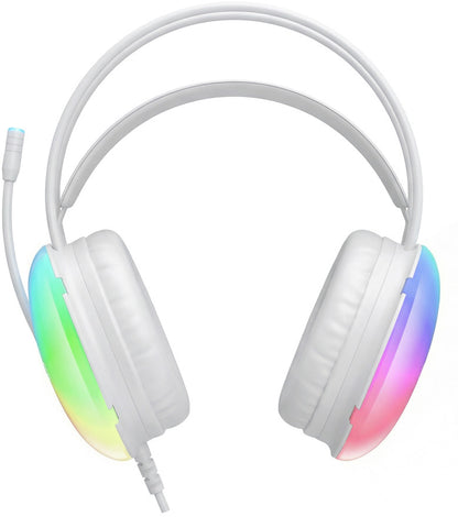 Cuffie Gaming 3.5mm XO Design GE11, RGB, Bianche