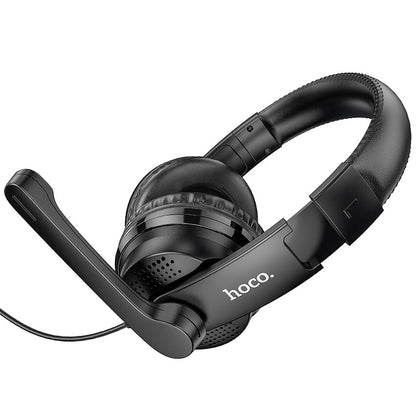 Cuffie Gaming 3.5mm HOCO W103, Nere