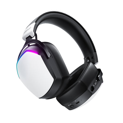 Cuffie Gaming Wireless Acefast H11, RGB, BT / Wi-FI / Cablate, Bianche