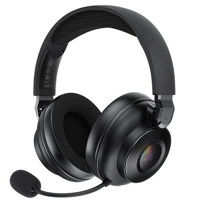 Cuffie Gaming Wireless Acefast H15, RGB, BT / Wi-FI / Cablate, Nere