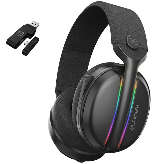 Cuffie Gaming Wireless Proove Glimmer, RGB, BT / Wi-FI / Cablate, Nere WHGL00022001