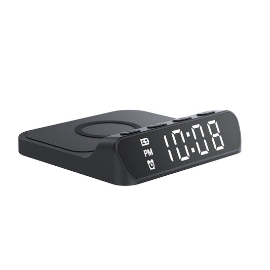 Orologio Digitale HAVIT W3031 con Ricarica Wireless QI, Nero