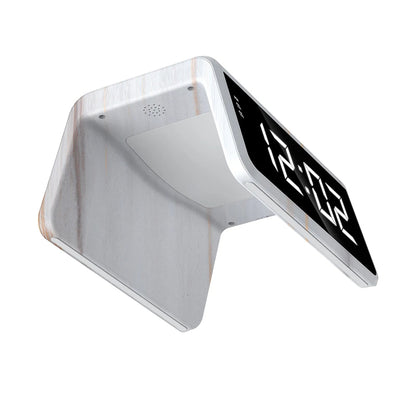 HAVIT W320 Digital Clock with QI Wireless Charging, White