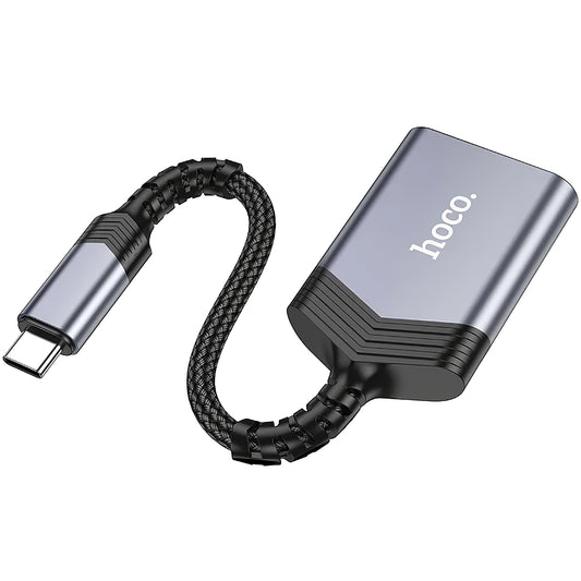 Lettore di schede Lightning HOCO UA25, SD - microSD, Grigio