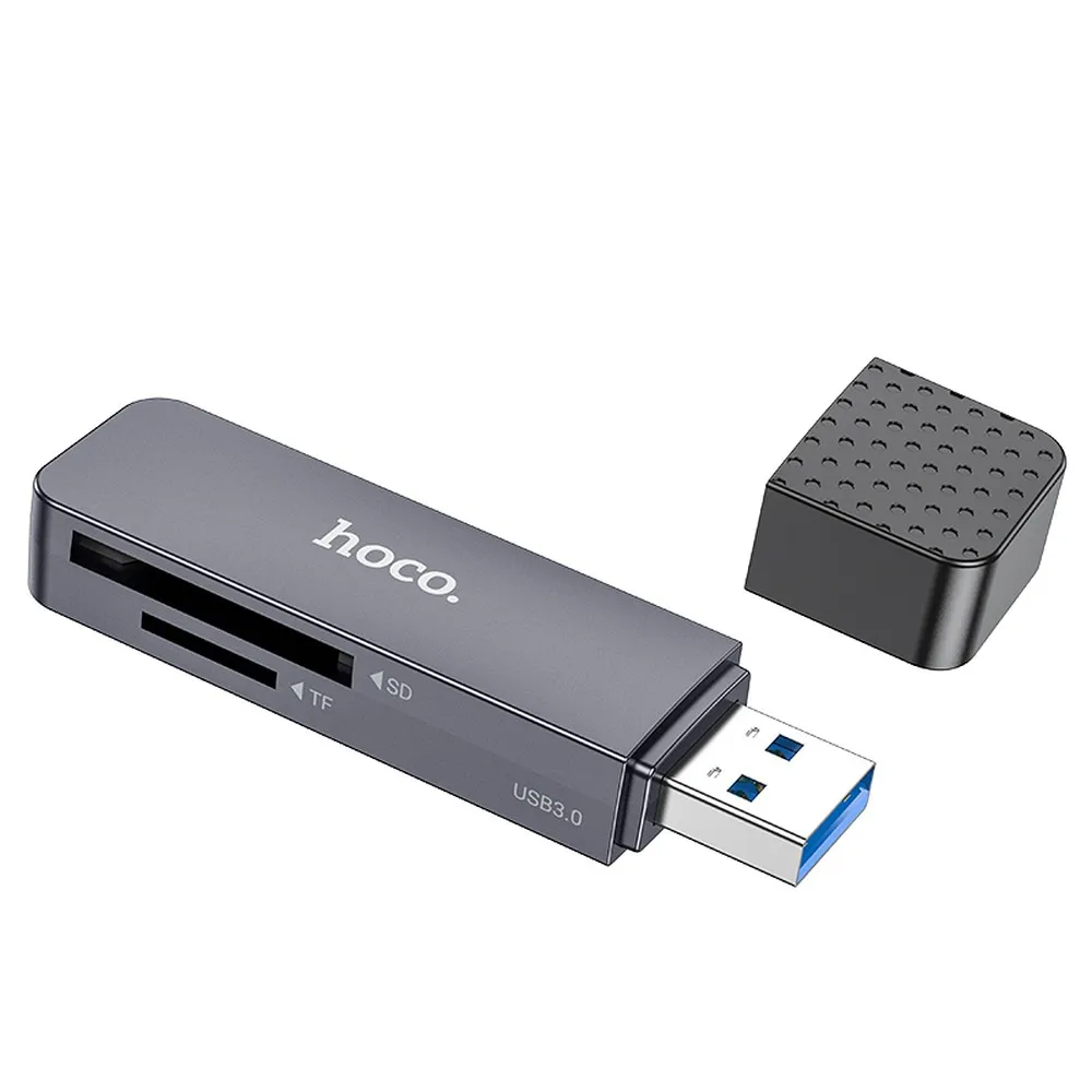 Lettore di schede USB 3.0 HOCO HB45, SD - microSD, Grigio
