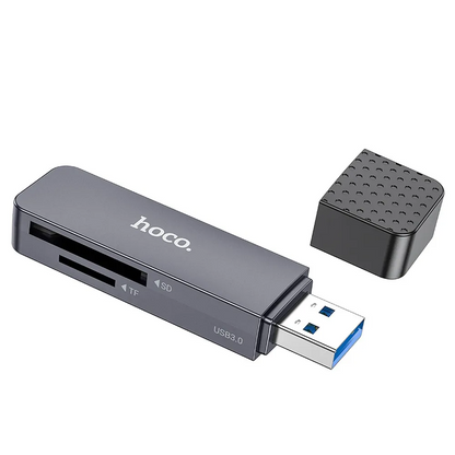 Lettore di schede USB 3.0 HOCO HB45, SD - microSD, Grigio