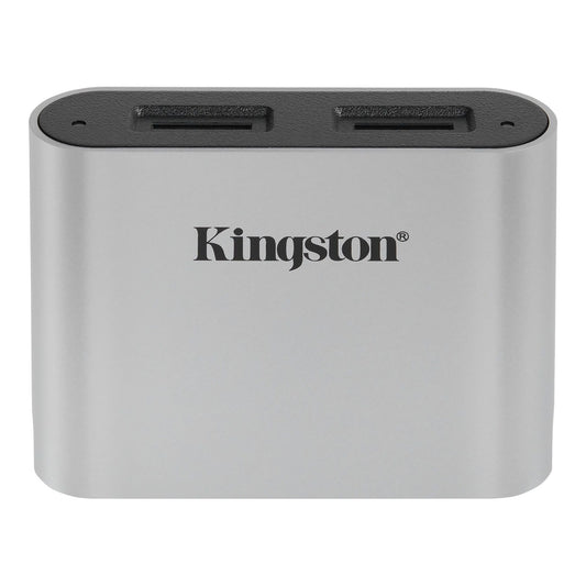 Lettore di schede USB 3.2 Kingston Workflow, doppia microSD, grigio WFS-SDC 