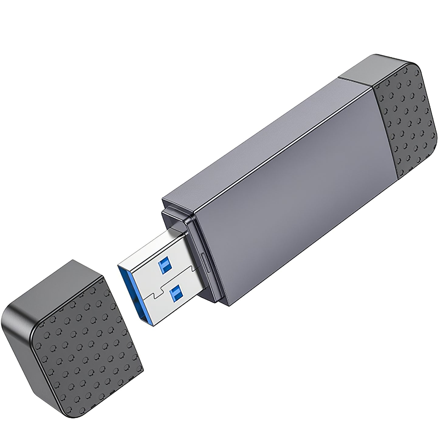 Lettore di schede USB / USB-C HOCO HB45, SD - microSD, USB 2.0, grigio 