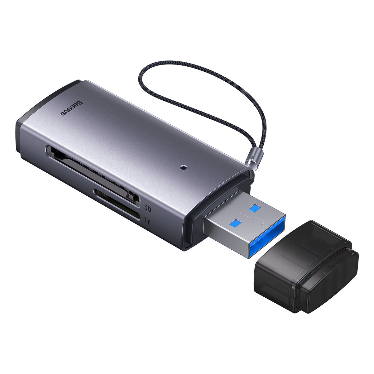 Baseus BS-OH069 Lettore di schede USB, SD - microSD, grigio WKQX060013 