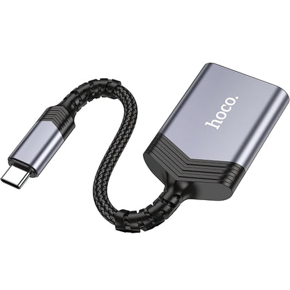 Lettore di schede USB-C HOCO UA25, SD - microSD, grigio 