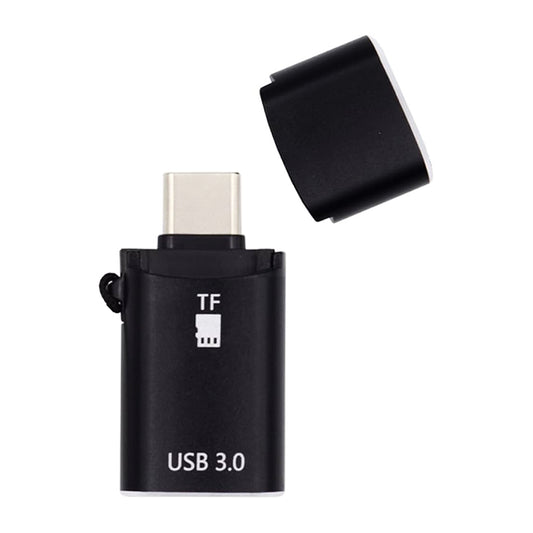 Lettore di schede USB-C Techsuit AluVoltX, USB-A (OTG) - microSD, Nero