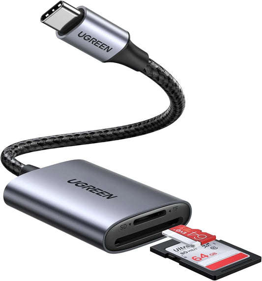 Lettore di schede USB-C UGREEN CM401, SD - microSD, Grigio