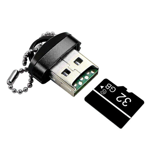 Lettore di Schede USB OEM CR01, microSD, Nero