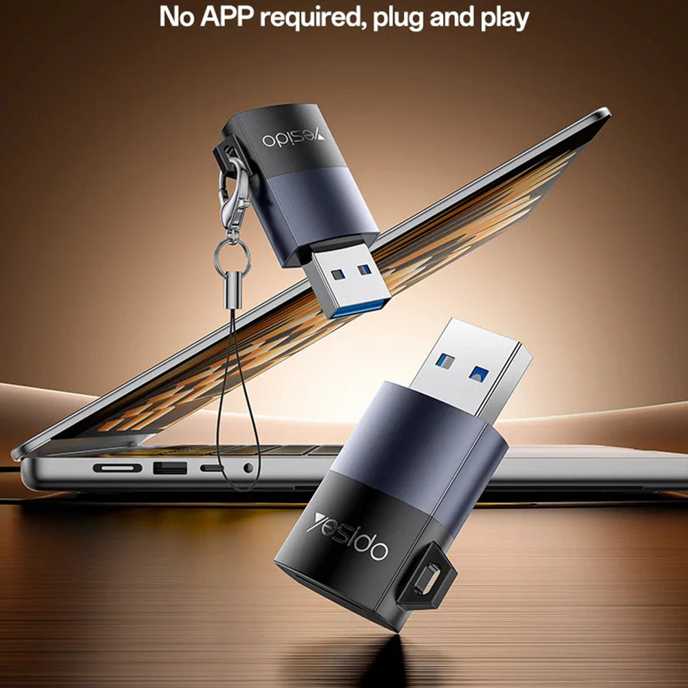 Lettore di schede USB 3.0 Yesido GS36, microSD, Nero