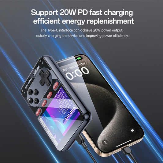 Console di Gioco Portatile con Batteria Esterna Yesido YP87, Nera