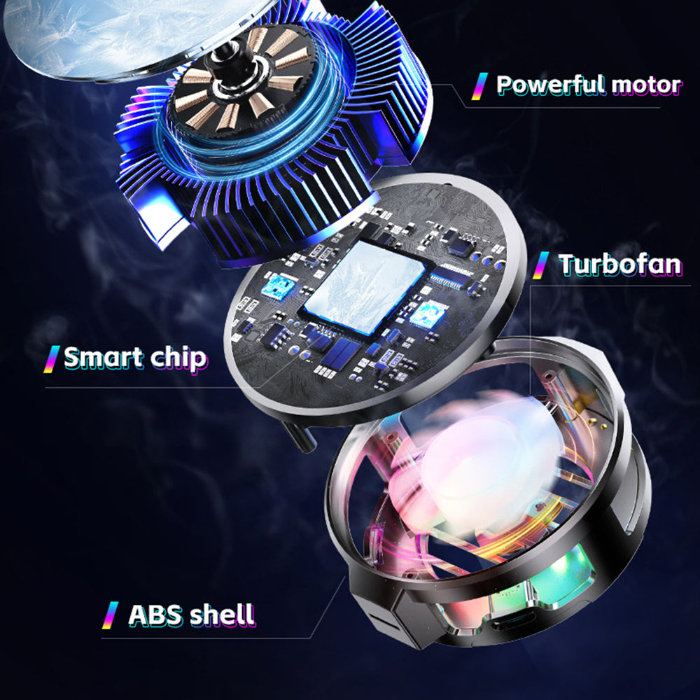 Ventilatore Gaming per Telefono Techsuit P66, Nero