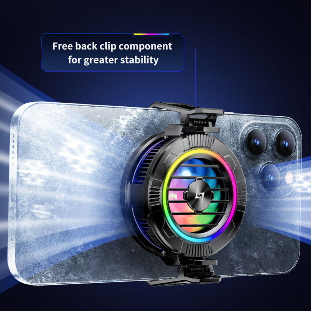 Ventilatore Gaming per Telefono Techsuit P66, Nero