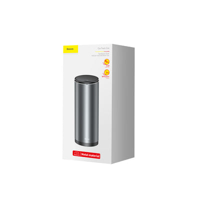 Baseus Gentleman Style Car Trash Can with 30 Bin Bags, Grey CRLJT-0G