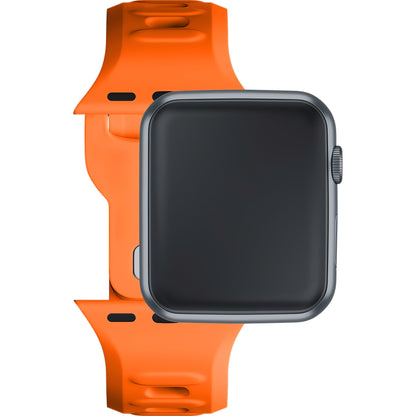 Cinturino in silicone 3MK per Apple Watch serie 41 mm / 40 mm / 38 mm, arancione 