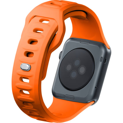 Cinturino in silicone 3MK per Apple Watch serie 41 mm / 40 mm / 38 mm, arancione 