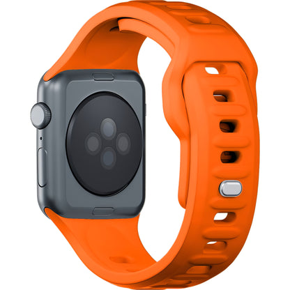 Cinturino in silicone 3MK per Apple Watch serie 41 mm / 40 mm / 38 mm, arancione 