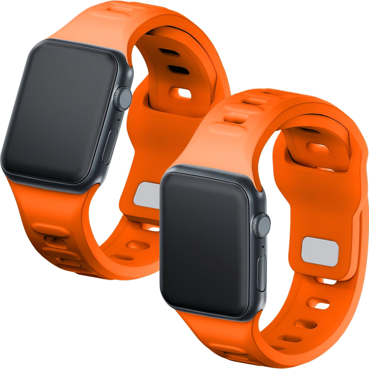 Cinturino in silicone 3MK per Apple Watch serie 41 mm / 40 mm / 38 mm, arancione 