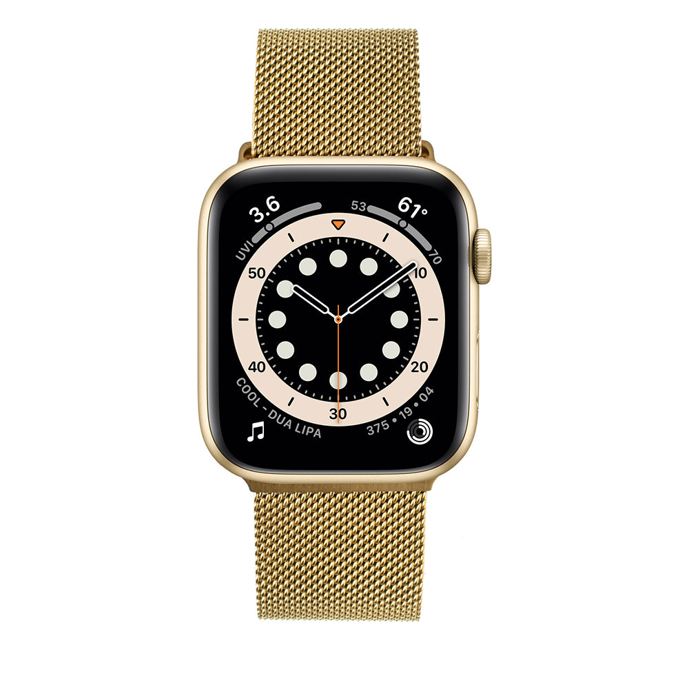 Cinturino Fixed Mesh per Apple Watch 49mm / 46mm / 45mm / 44mm / 42mm Series, Dorato