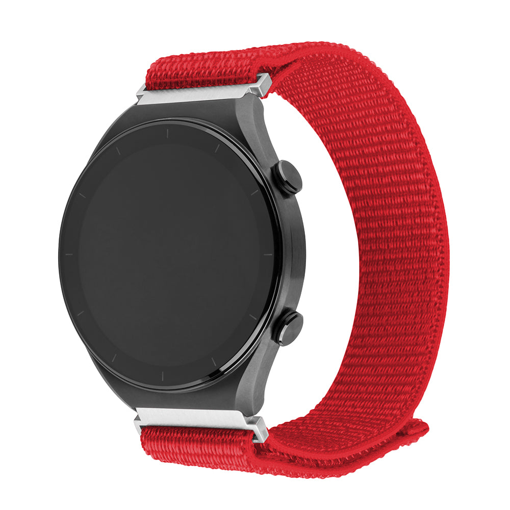 Cinturino Fixed Nylon Sporty per Samsung Galaxy Watch / Huawei Watch Series, 20mm, Rosso