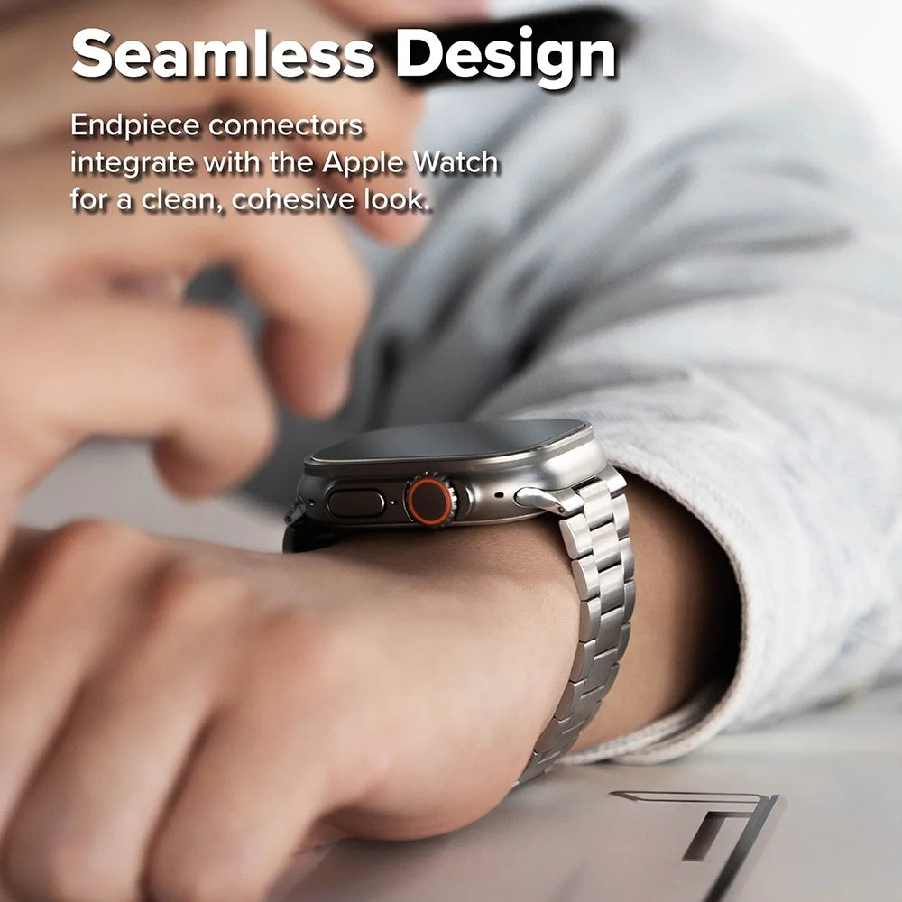 Cinturino Ringke Metal One Air per Apple Watch 49mm / 46mm / 45mm / 44mm Series, Argento