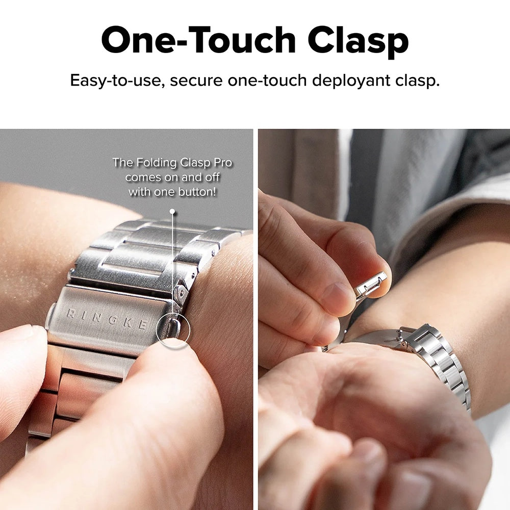 Cinturino Ringke Metal One Air per Apple Watch 49mm / 46mm / 45mm / 44mm Series, Argento