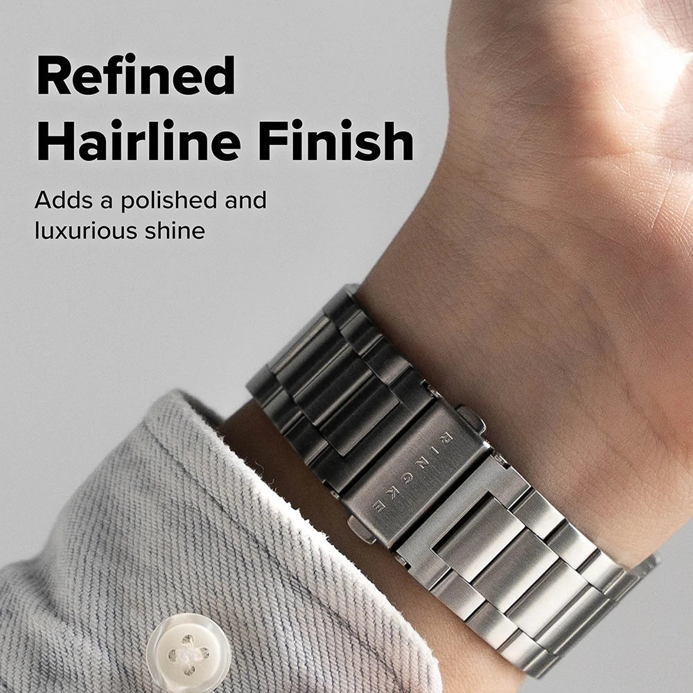 Cinturino Ringke Metal One Air per Apple Watch 49mm / 46mm / 45mm / 44mm Series, Argento