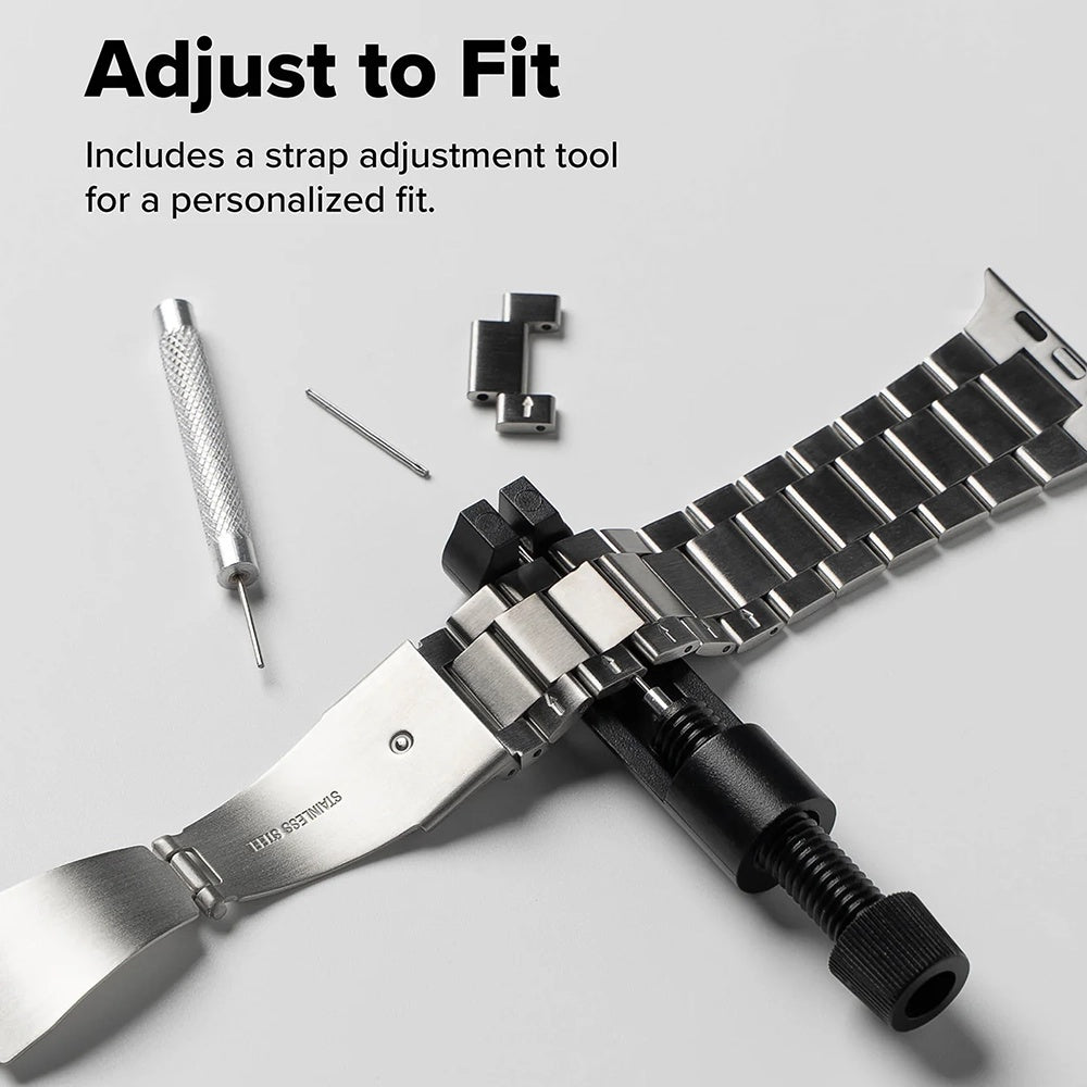 Cinturino Ringke Metal One Air per Apple Watch 49mm / 46mm / 45mm / 44mm Series, Argento